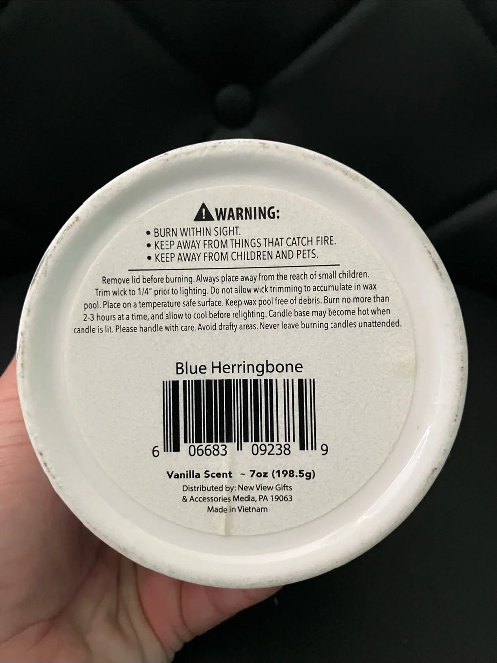 Vanilla Scented Candle with Wooden Lid